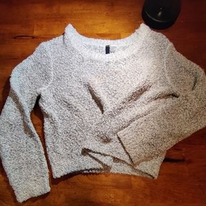 Boat Neck grey Sweater - Size M